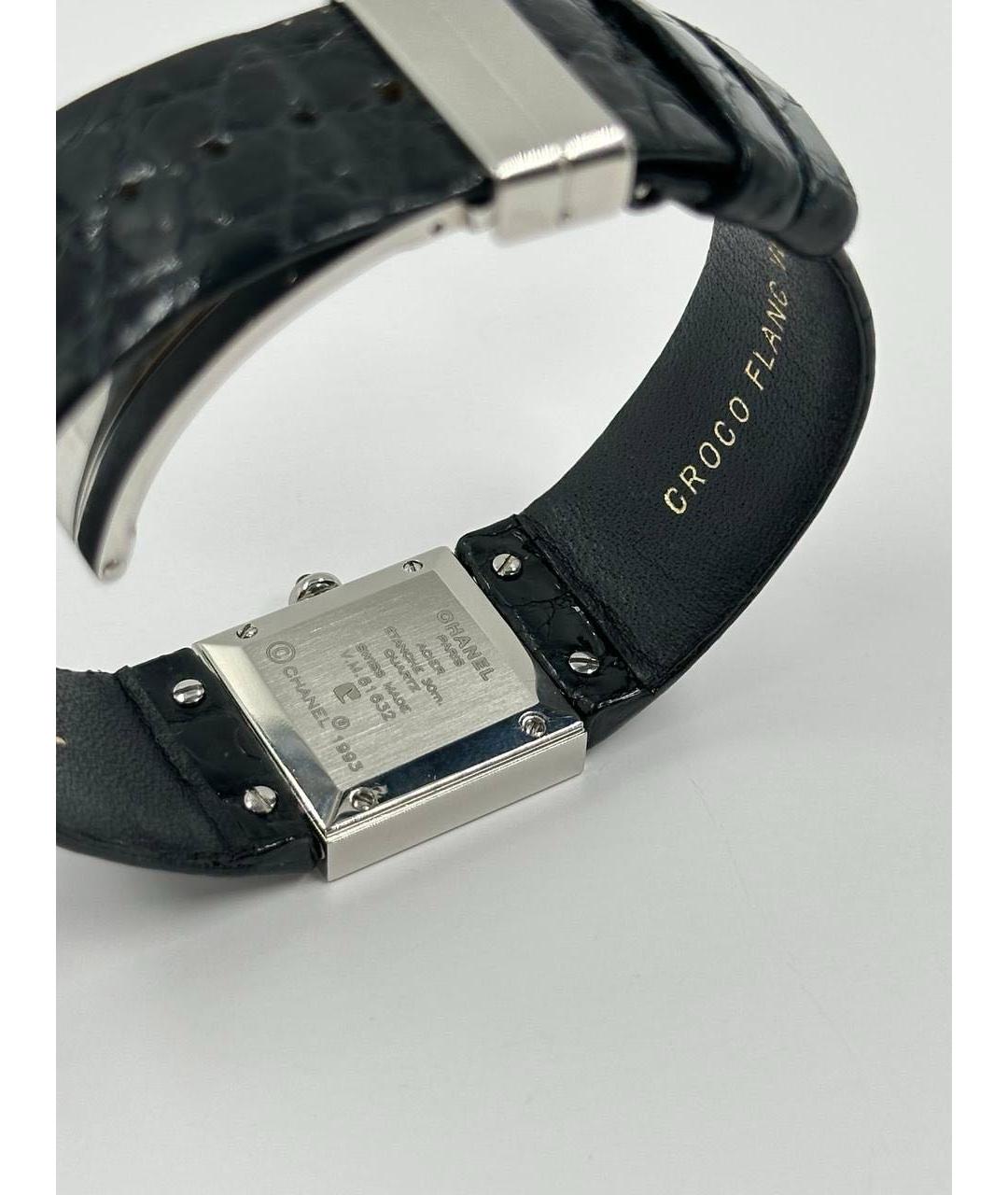 CHANEL Черные часы, фото 6