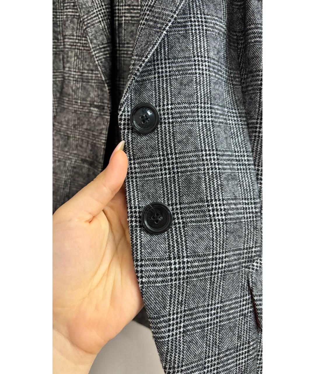 HUGO BOSS Серый шерстяной костюм с брюками, фото 4