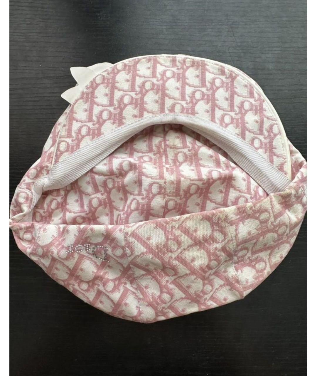 CHRISTIAN DIOR Розовая хлопковая кепка, фото 3
