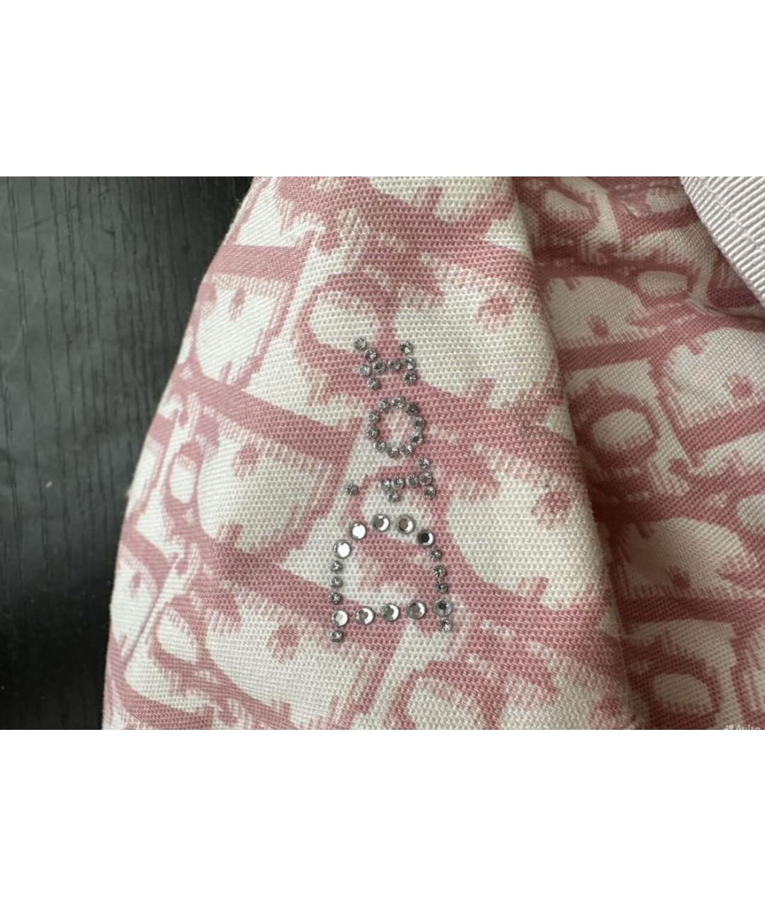 CHRISTIAN DIOR Розовая хлопковая кепка, фото 4