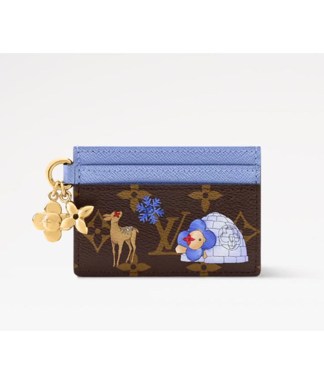 LOUIS VUITTON Коричневый кардхолдер, фото 6