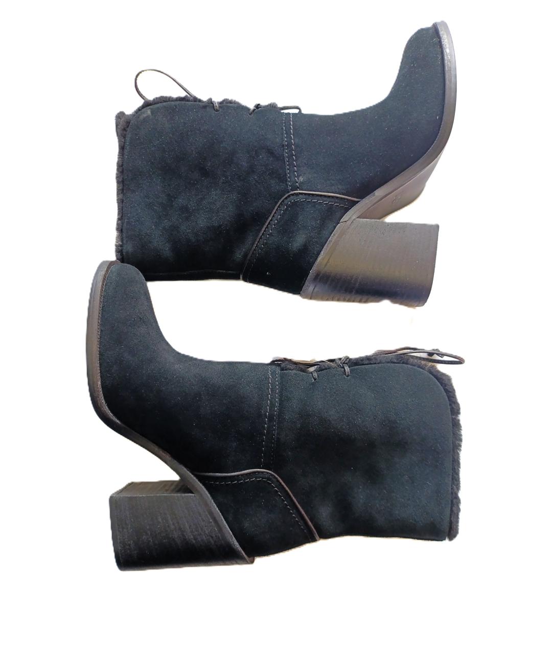 UGG AUSTRALIA Черные замшевые ботильоны, фото 10