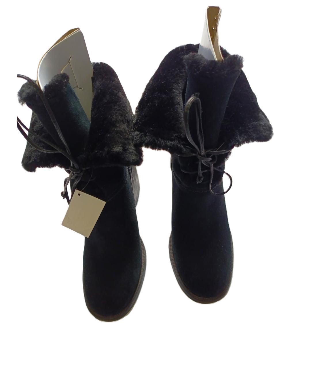 UGG AUSTRALIA Черные замшевые ботильоны, фото 4