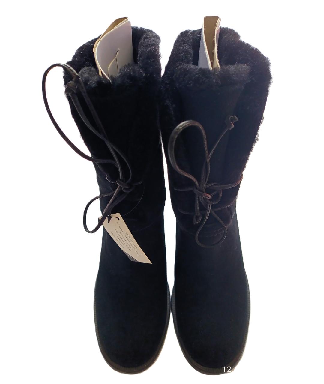 UGG AUSTRALIA Черные замшевые ботильоны, фото 3
