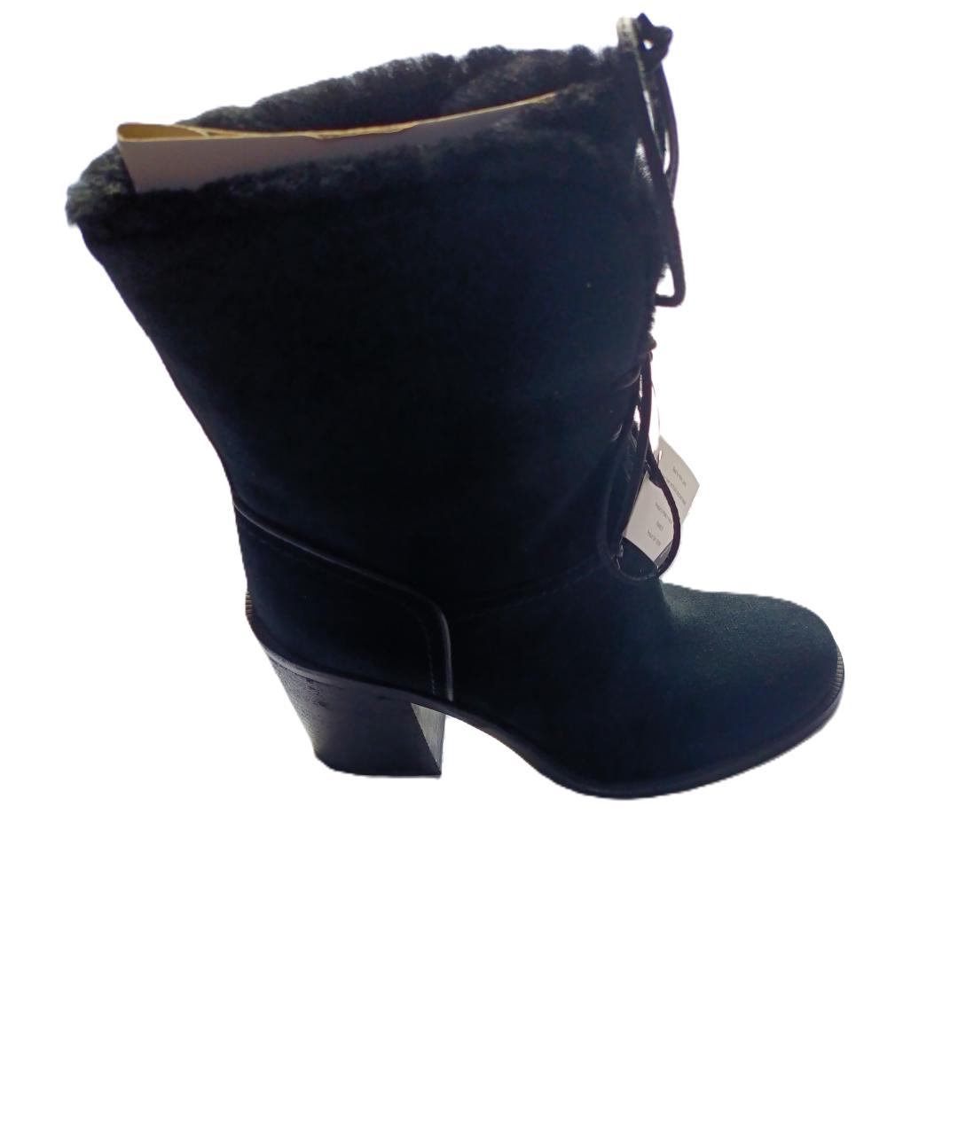 UGG AUSTRALIA Черные замшевые ботильоны, фото 2