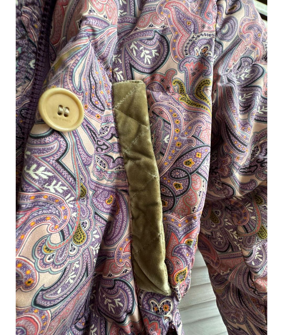 ETRO Фиолетовый пуховик, фото 8