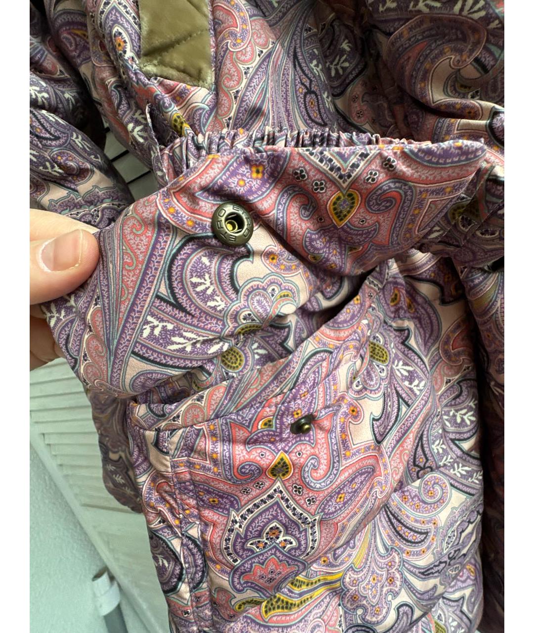 ETRO Фиолетовый пуховик, фото 5