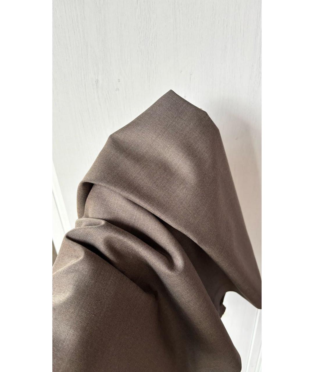 MAX MARA Серая шерстяная юбка миди, фото 4