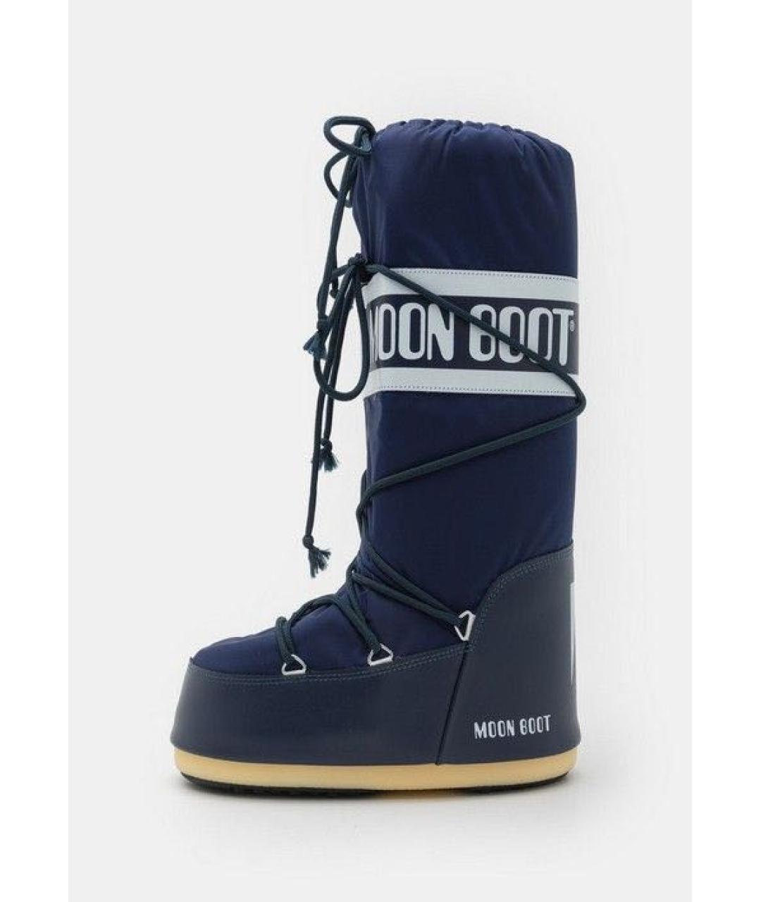 MOON BOOT Темно-синие высокие ботинки, фото 9