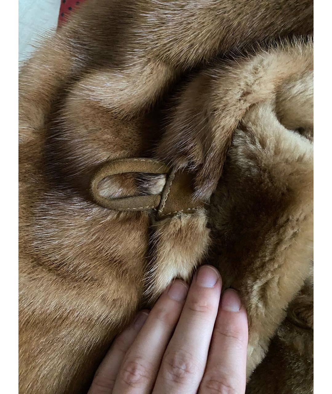 FENDI Коричневая меховая шуба, фото 7