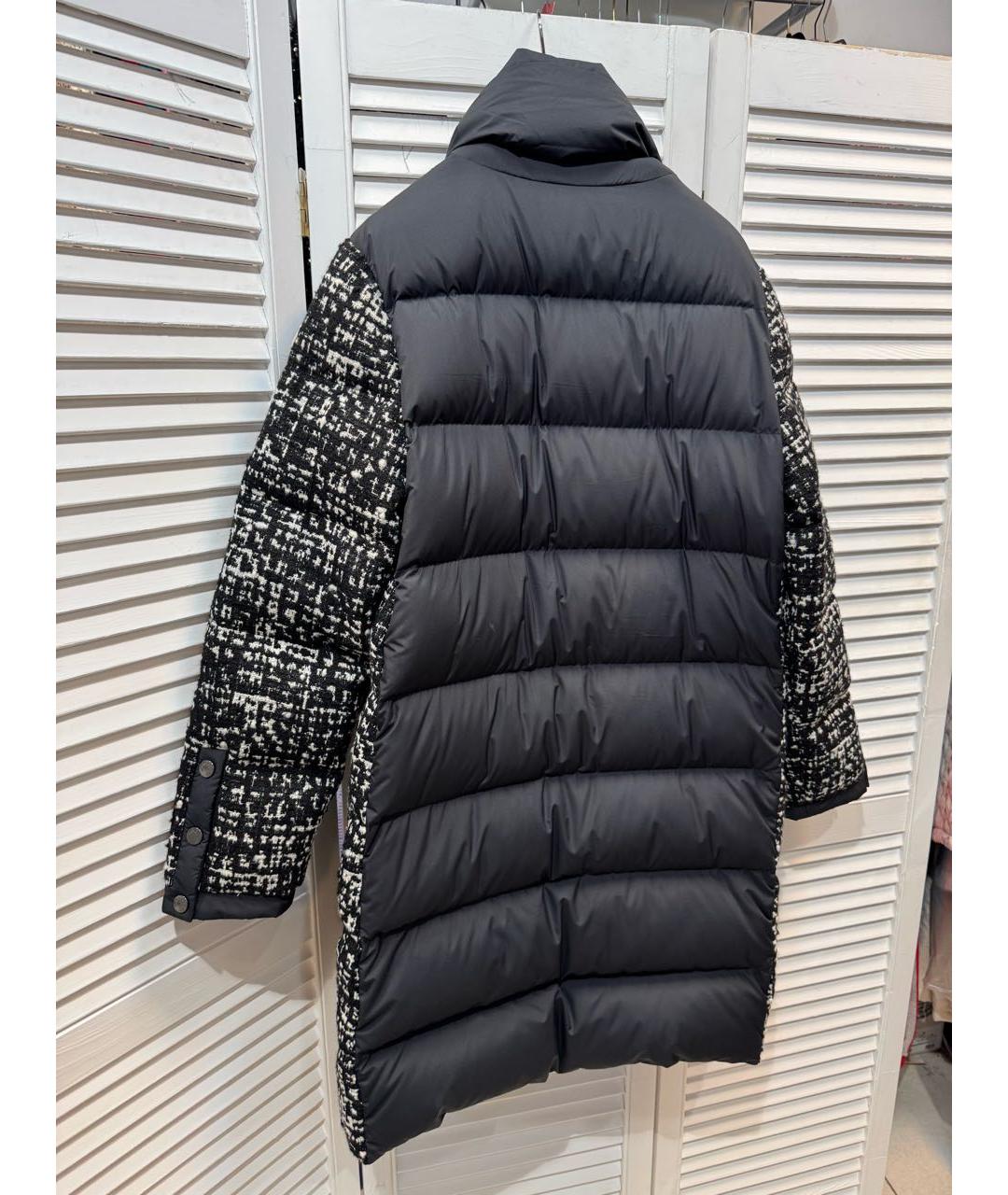 MONCLER Черный пуховик, фото 6