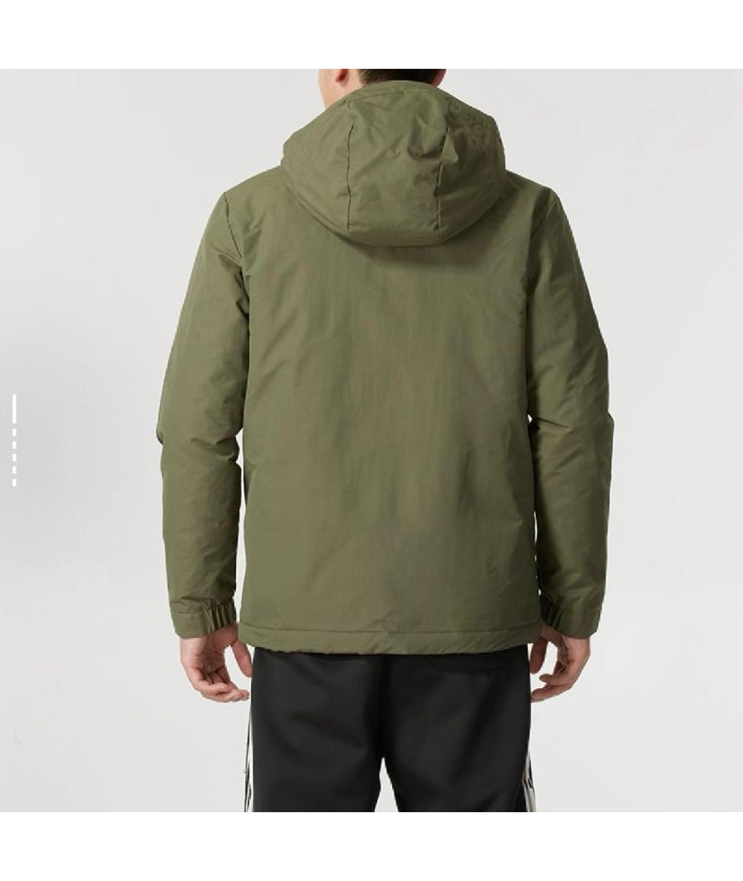 ADIDAS Хаки полиамидовая куртка, фото 6
