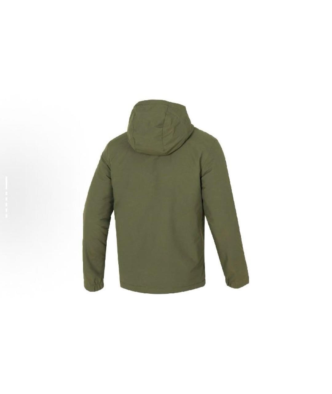 ADIDAS Хаки полиамидовая куртка, фото 2