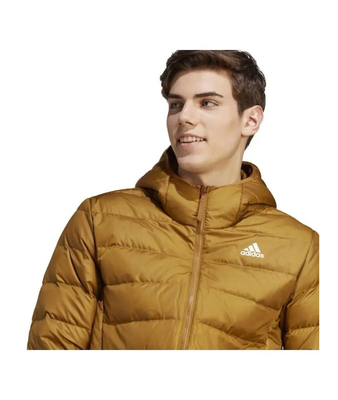 ADIDAS Оранжевая полиэстеровая куртка, фото 6