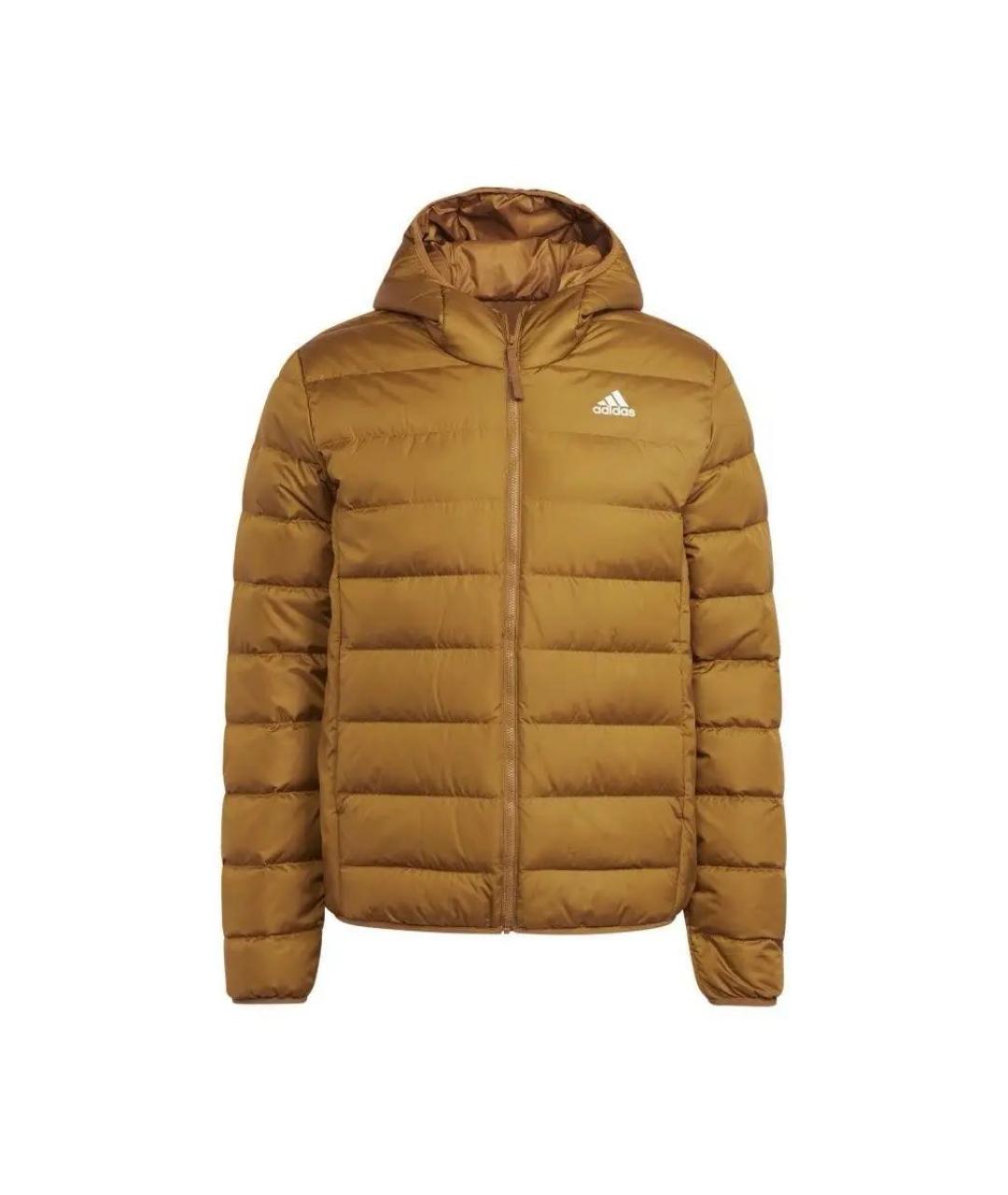 ADIDAS Оранжевая полиэстеровая куртка, фото 1