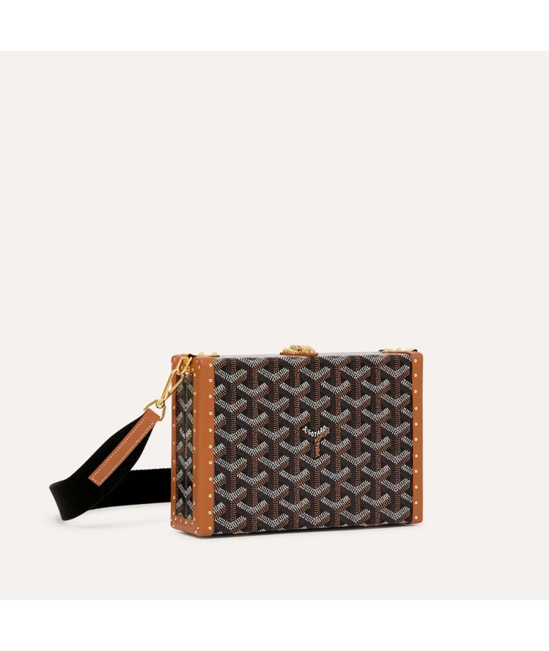 GOYARD Коричневая кожаная сумка через плечо, фото 5