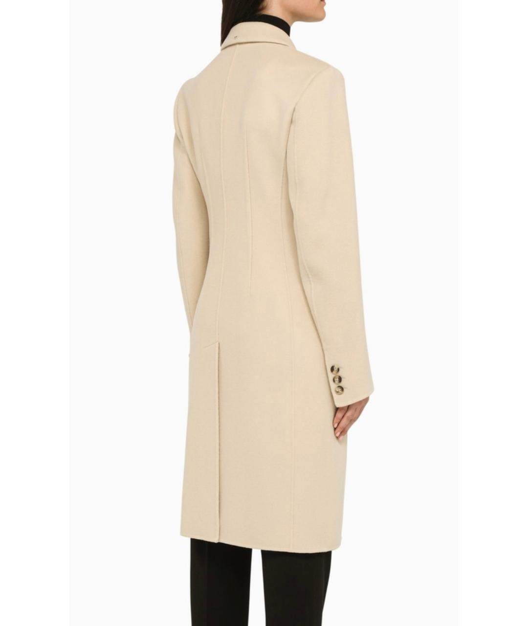 SPORTMAX Белое шерстяное пальто, фото 6