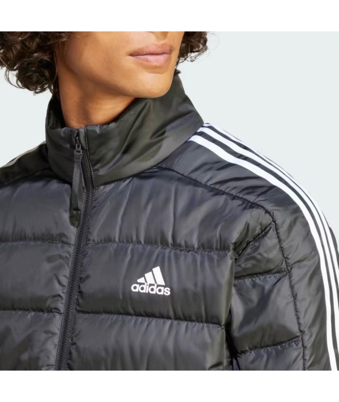 ADIDAS Черная полиэстеровая куртка, фото 5
