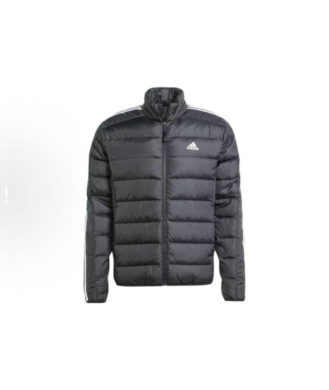 ADIDAS Черная полиэстеровая куртка, фото 8
