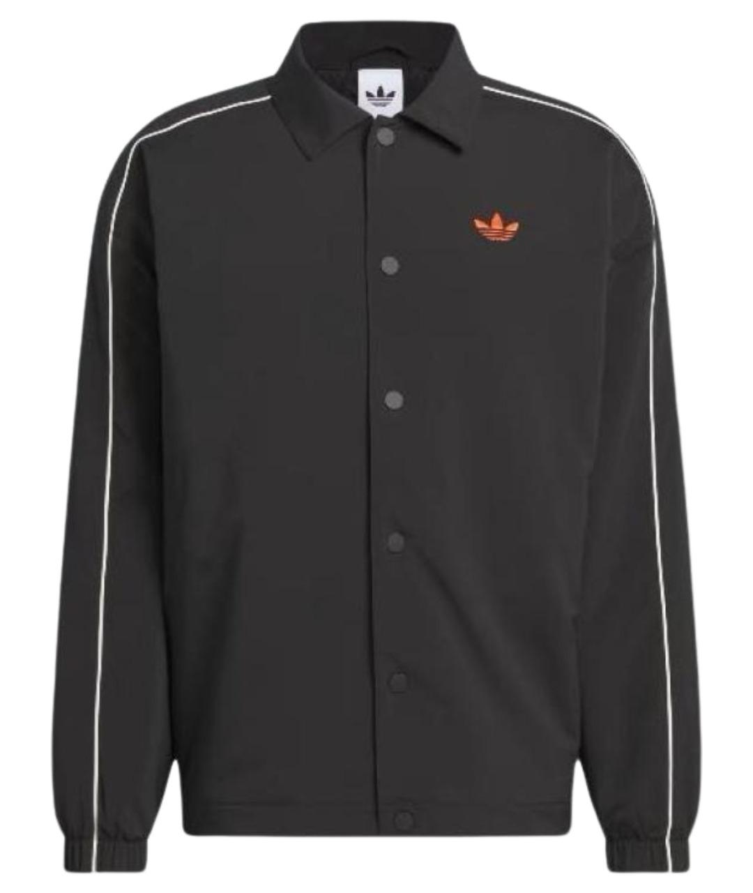 ADIDAS Черная полиэстеровая куртка, фото 1
