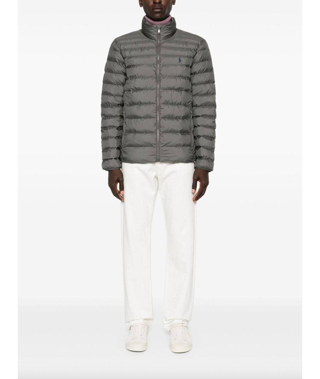 POLO RALPH LAUREN Серый пуховик, фото 2