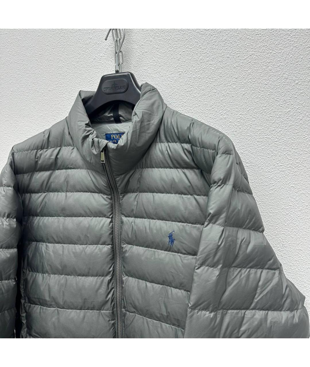 POLO RALPH LAUREN Серый пуховик, фото 4