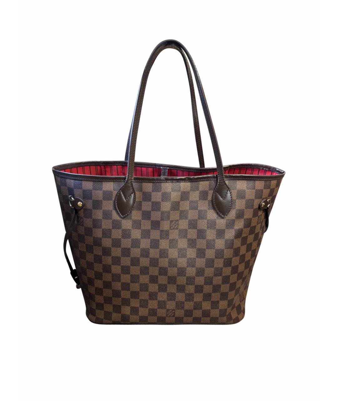 LOUIS VUITTON Коричневая сумка тоут из искусственной кожи, фото 1