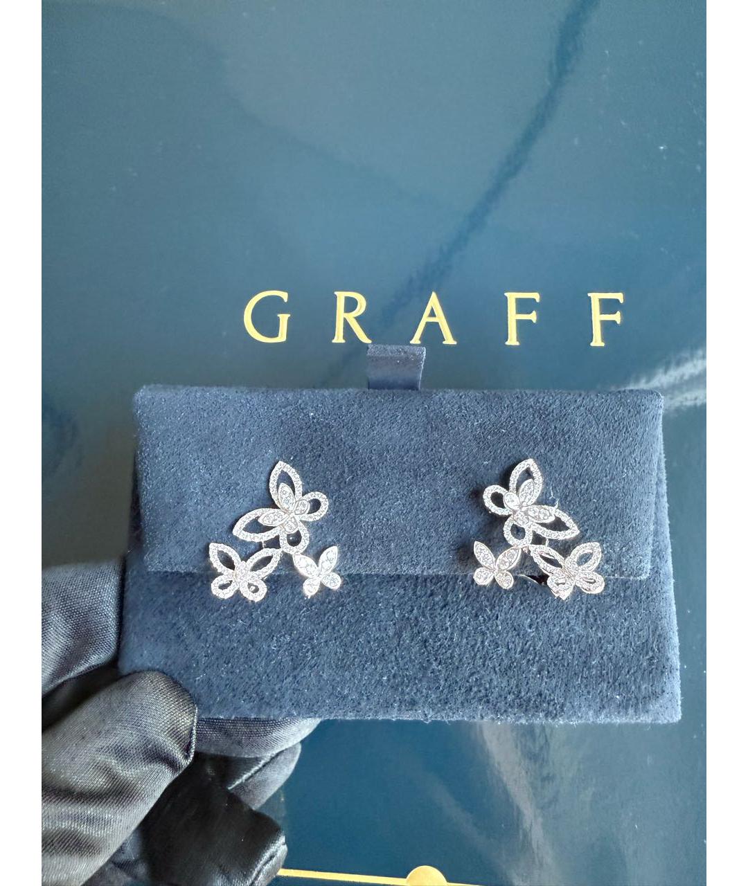 GRAFF Серебряные серьги из белого золота, фото 2