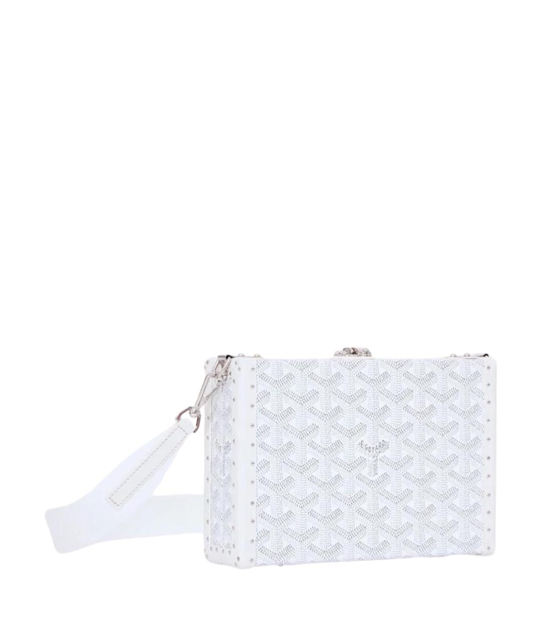 GOYARD Белая кожаная сумка через плечо, фото 1