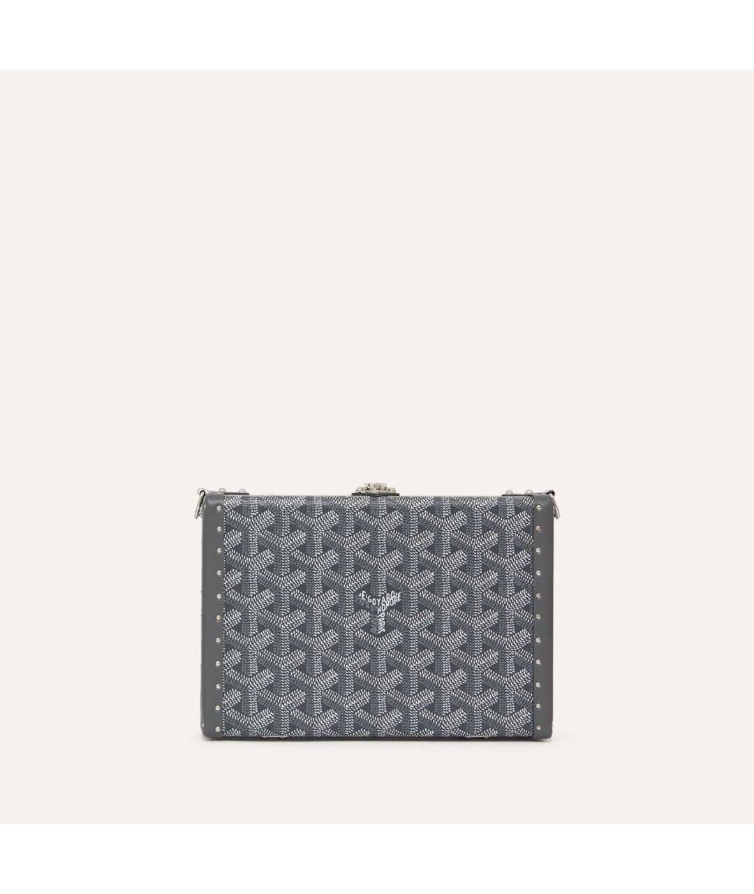 GOYARD Серая кожаная сумка через плечо, фото 3