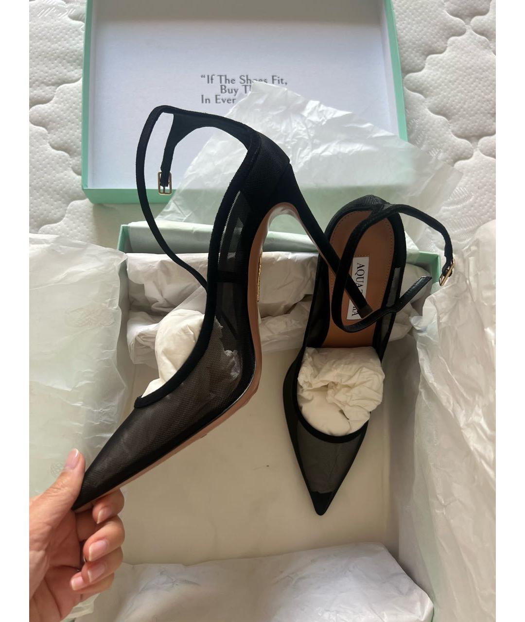 AQUAZZURA Черные туфли, фото 2