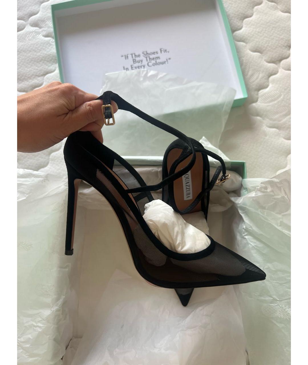 AQUAZZURA Черные туфли, фото 5