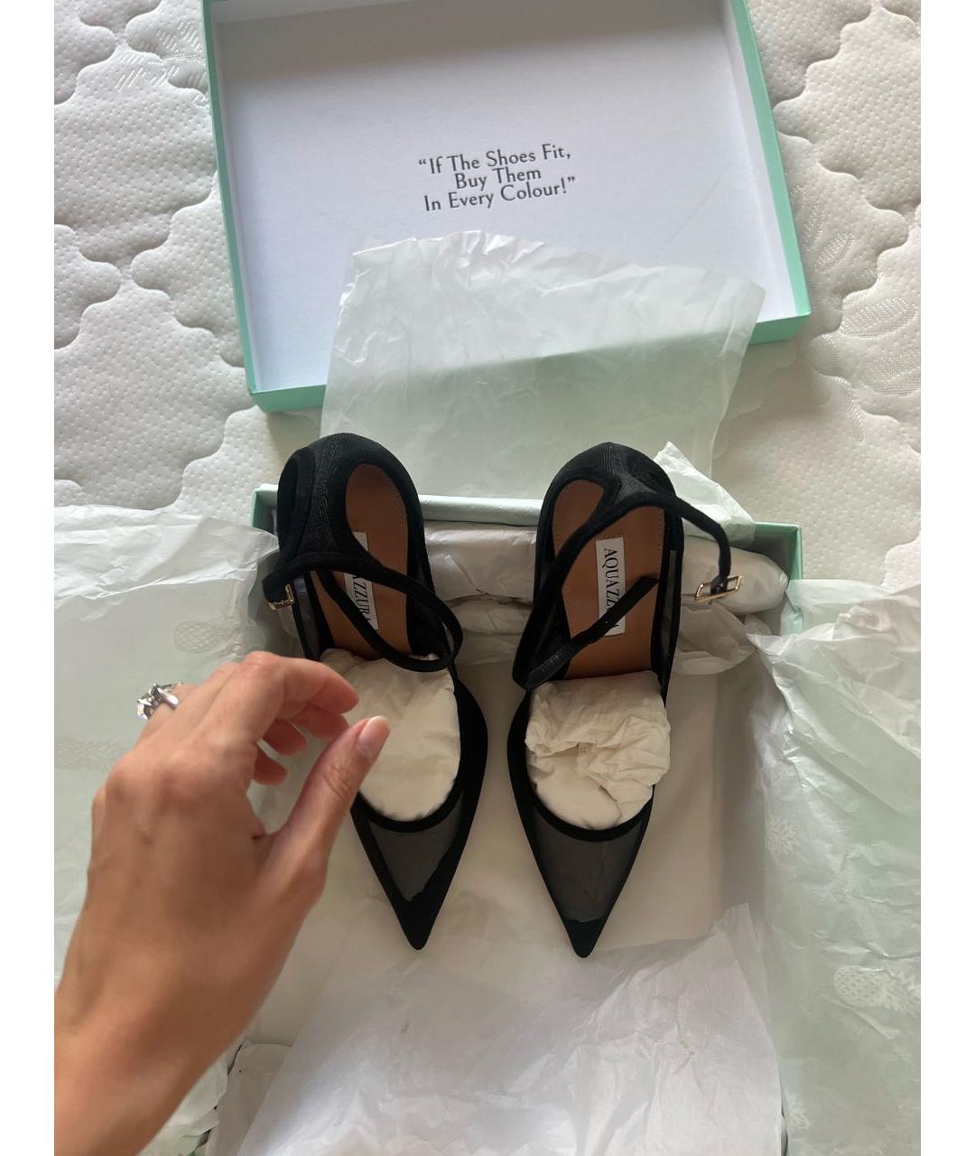 AQUAZZURA Черные туфли, фото 6