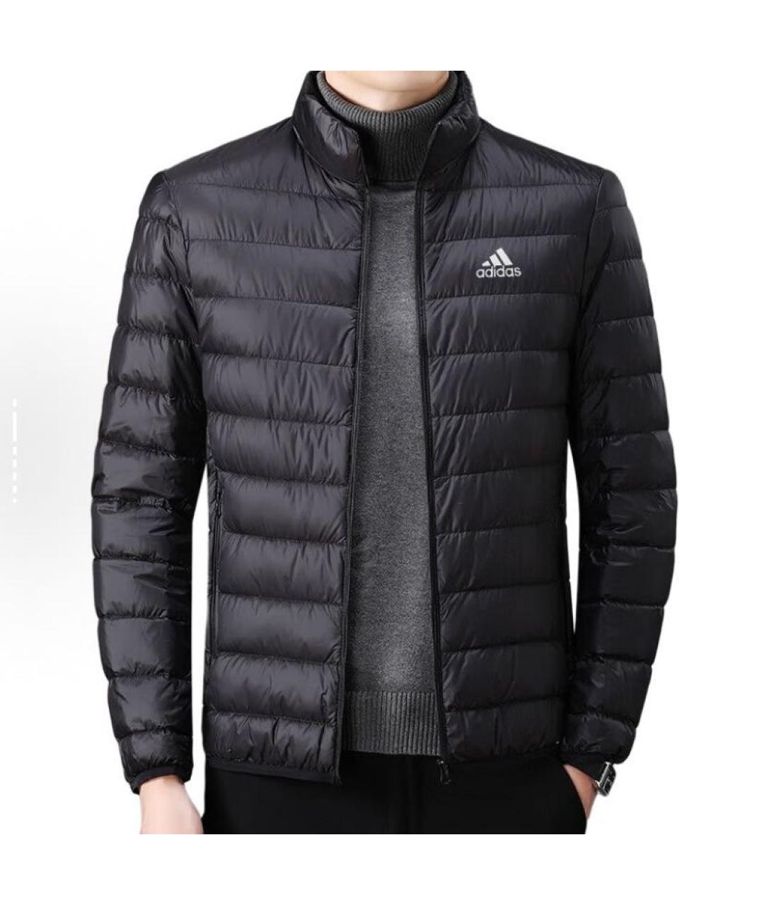 ADIDAS Черный полиэстеровый пуховик, фото 4