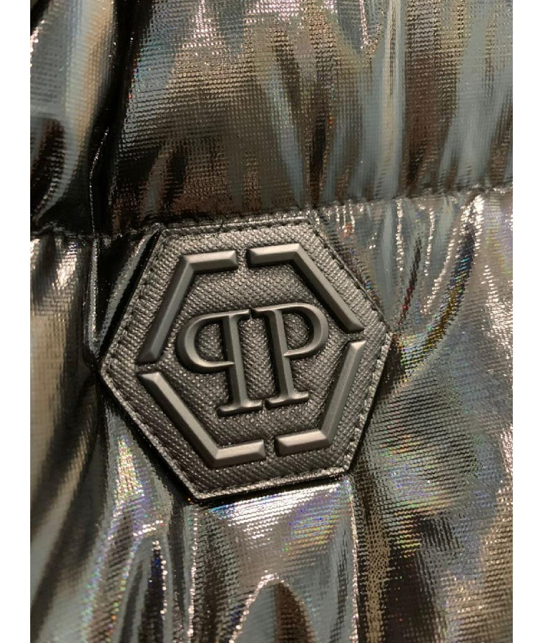 PHILIPP PLEIN Черный полиэстеровый жилет, фото 4