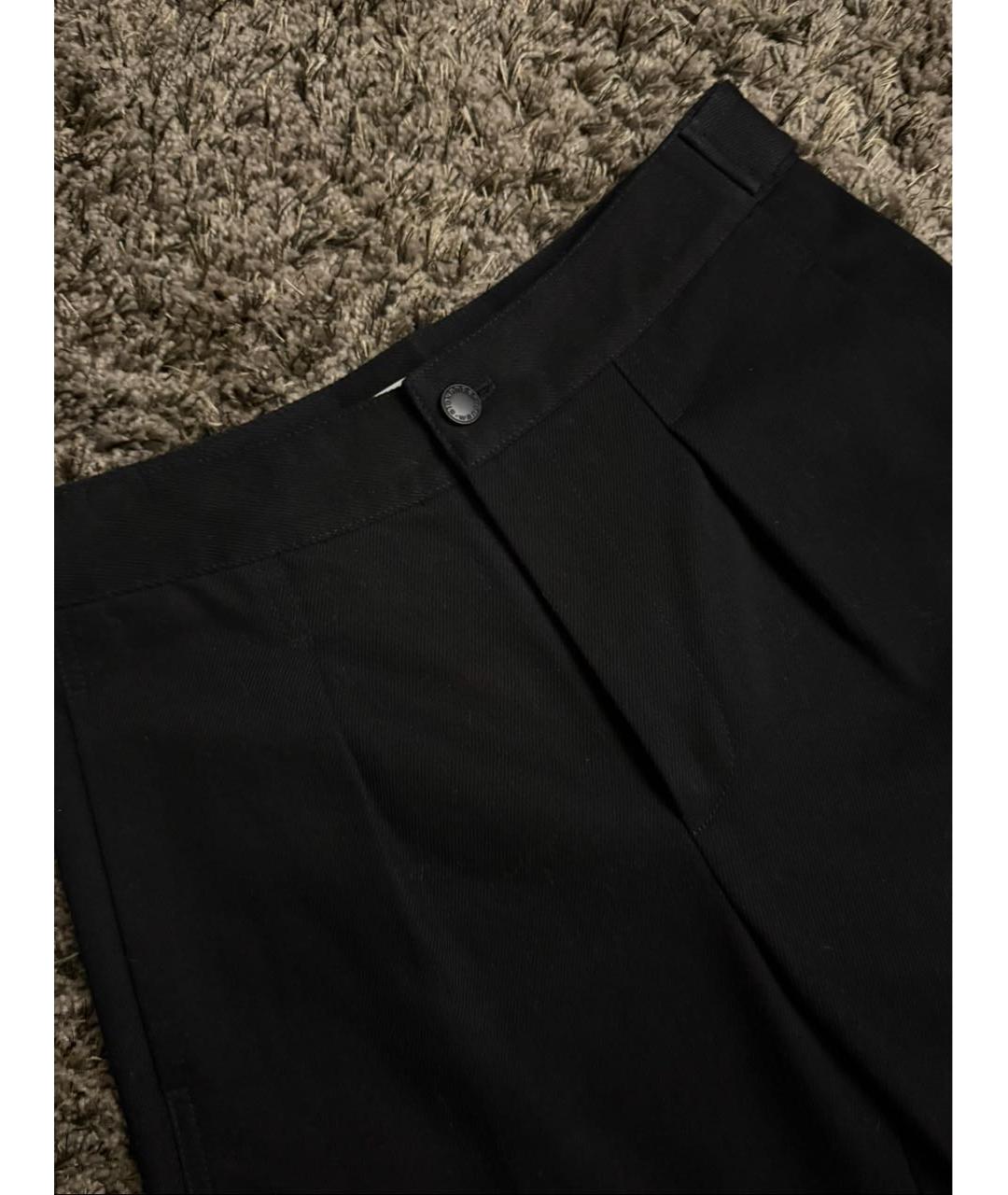 ALEXANDER WANG Черные хлопковые брюки широкие, фото 3