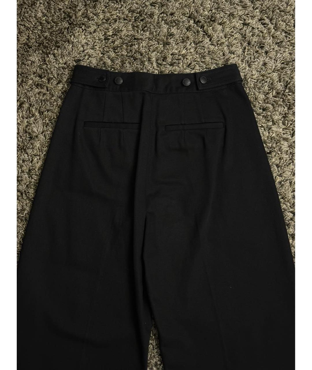ALEXANDER WANG Черные хлопковые брюки широкие, фото 6