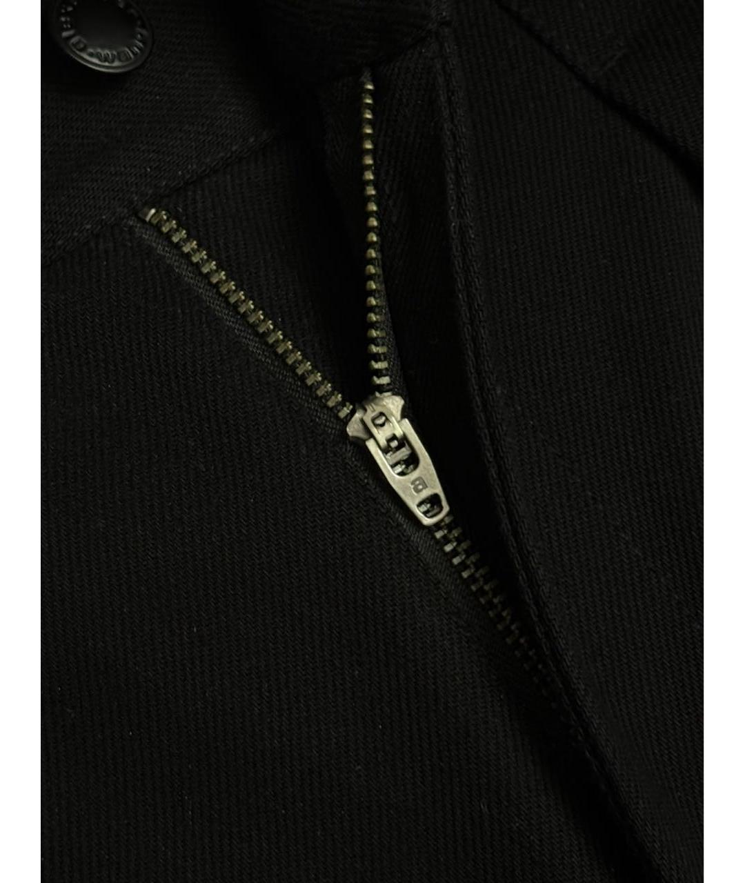 ALEXANDER WANG Черные хлопковые брюки широкие, фото 5
