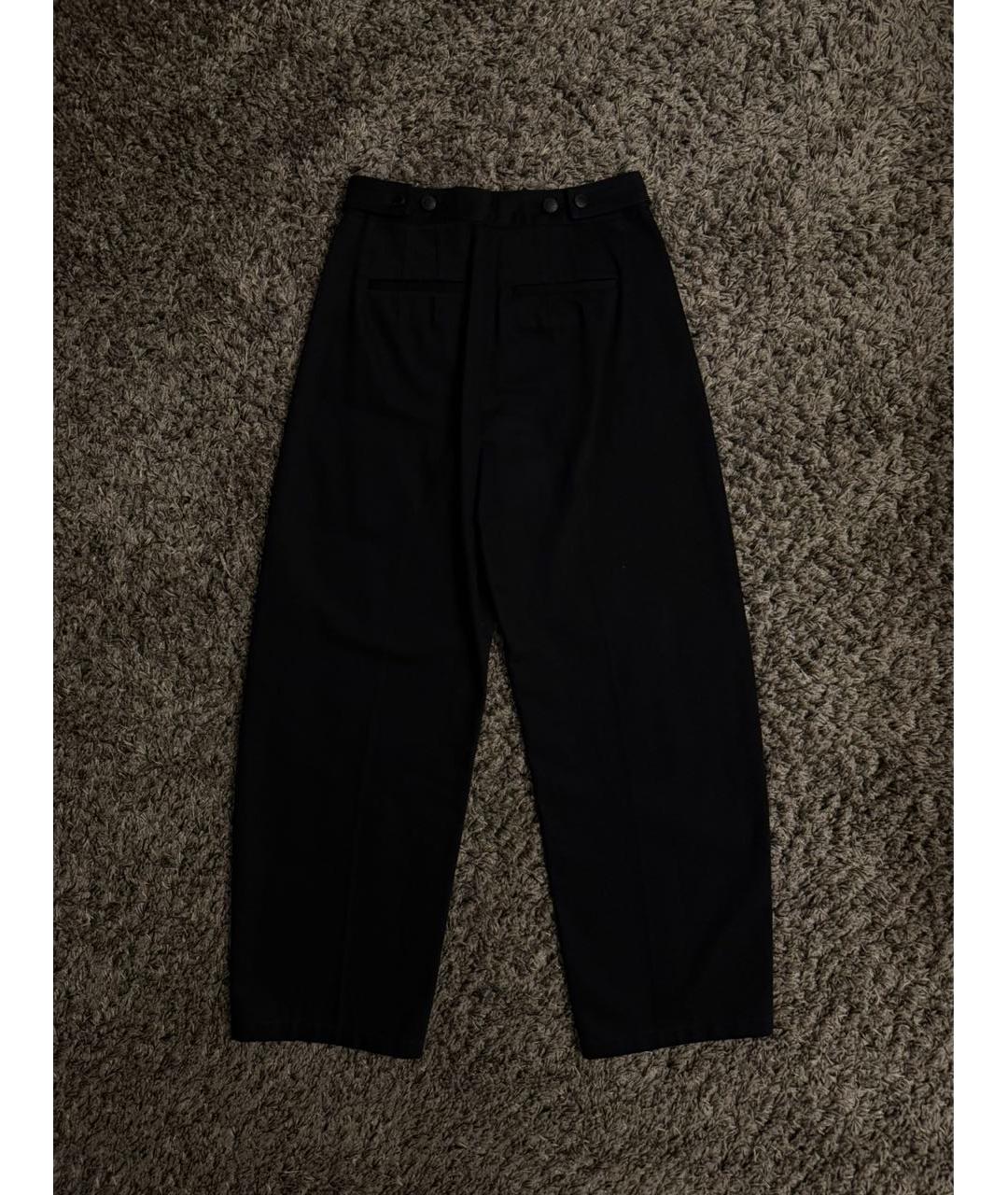 ALEXANDER WANG Черные хлопковые брюки широкие, фото 2