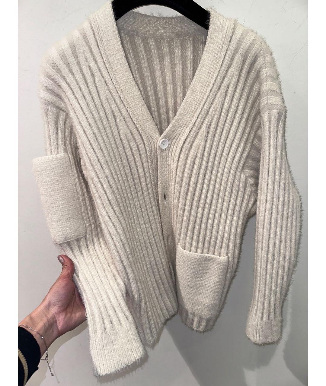 JACQUEMUS Белый вискозный кардиган, фото 2