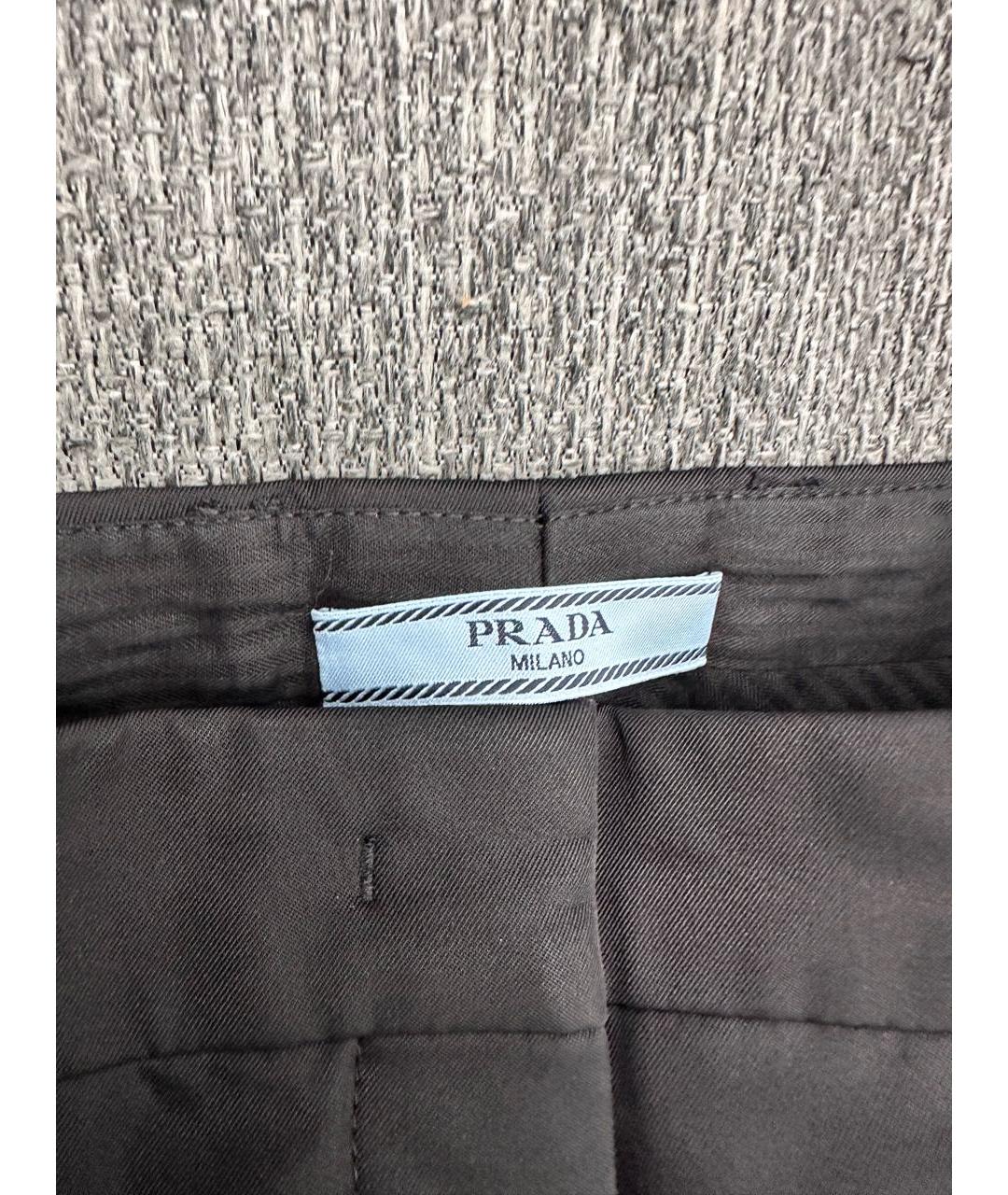 PRADA Черные брюки узкие, фото 4