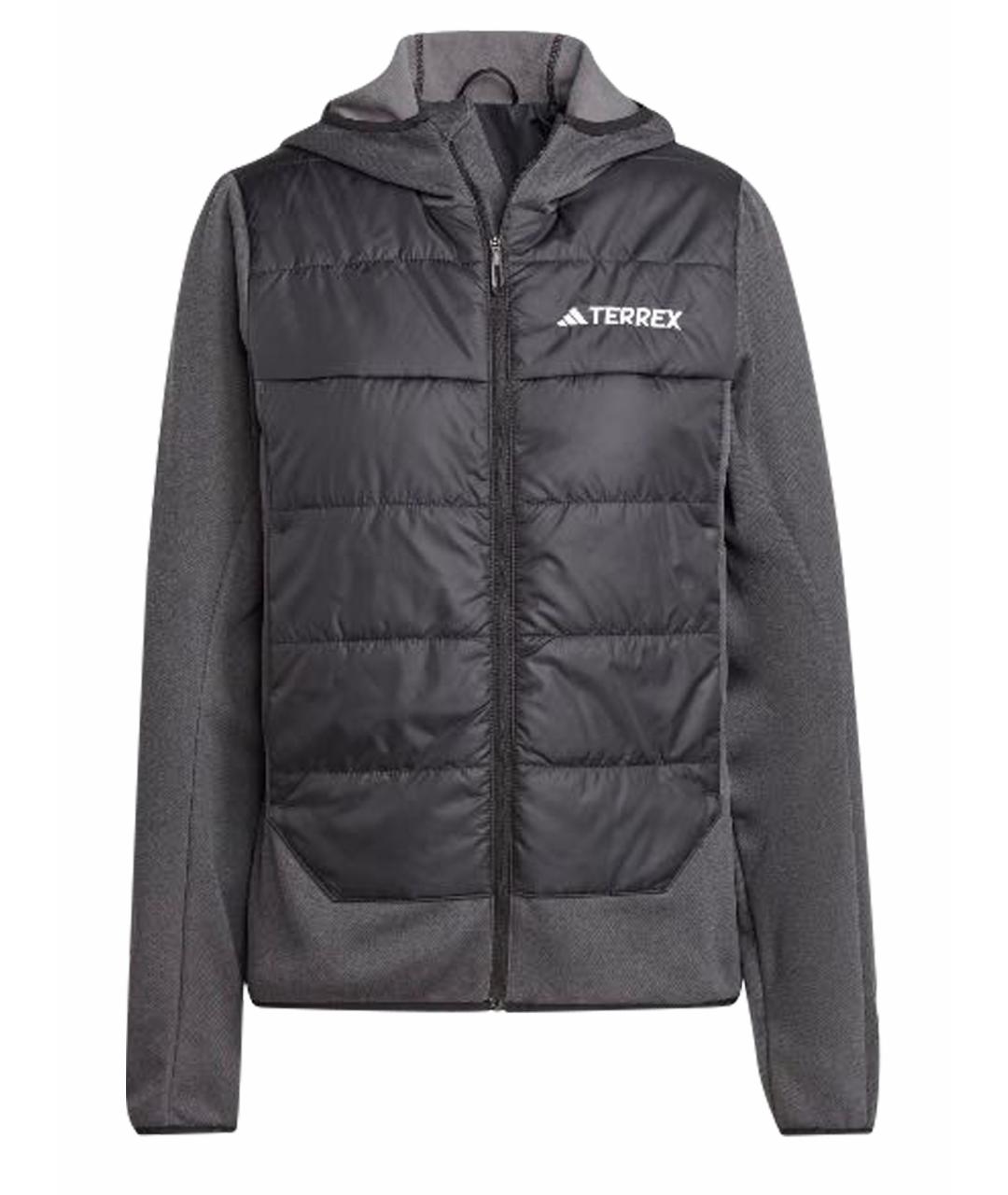 ADIDAS Черная полиэстеровая куртка, фото 1