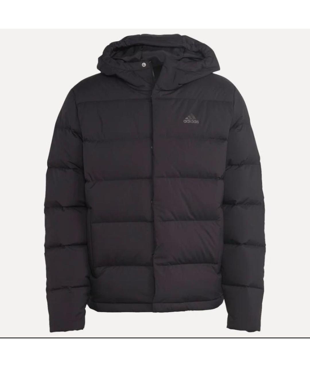 ADIDAS Черный полиэстеровый пуховик, фото 4