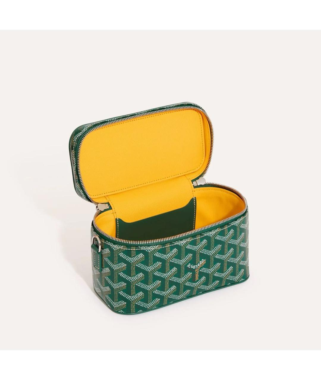 GOYARD Зеленая кожаная сумка через плечо, фото 4