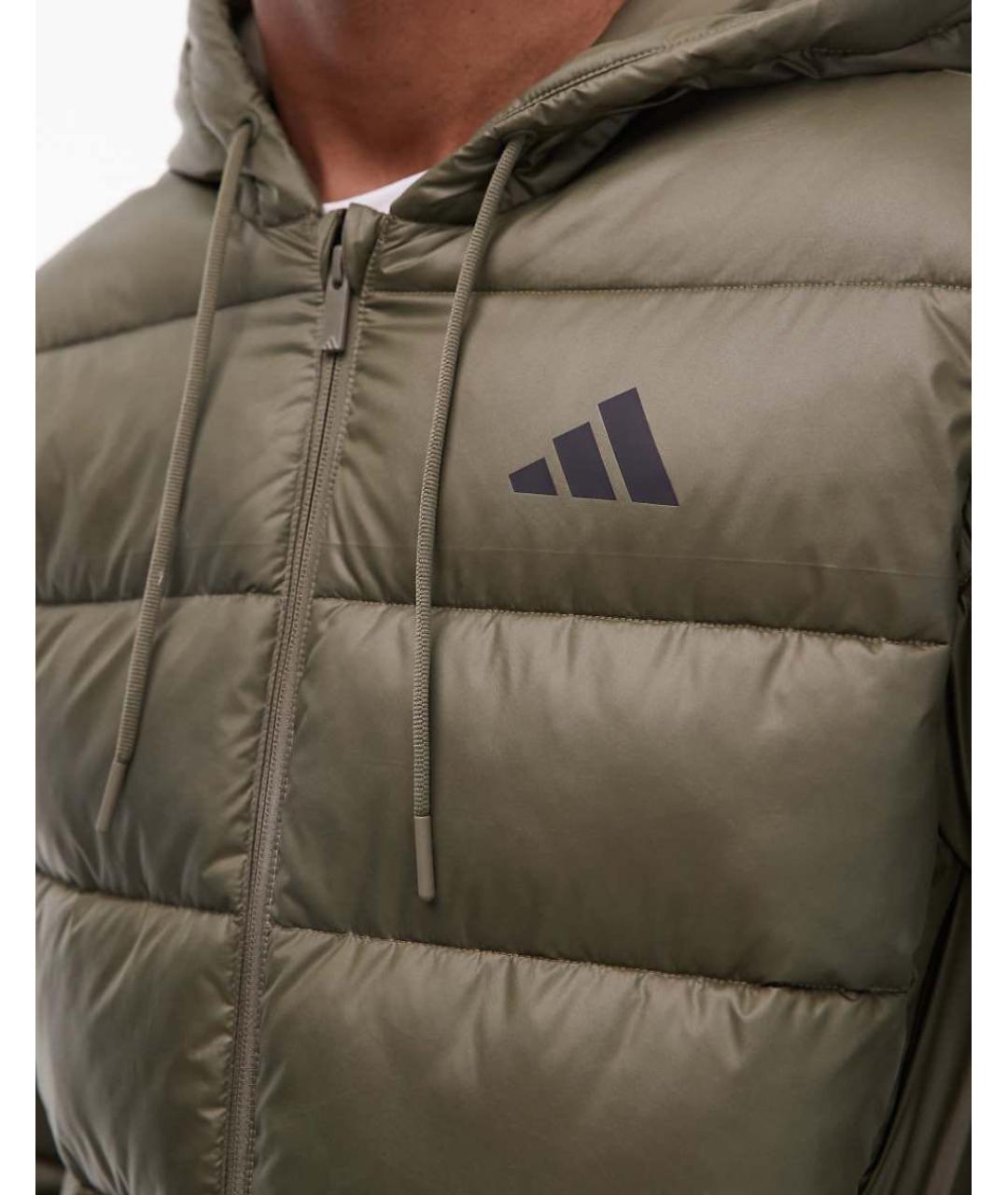 ADIDAS Хаки полиэстеровый пуховик, фото 6