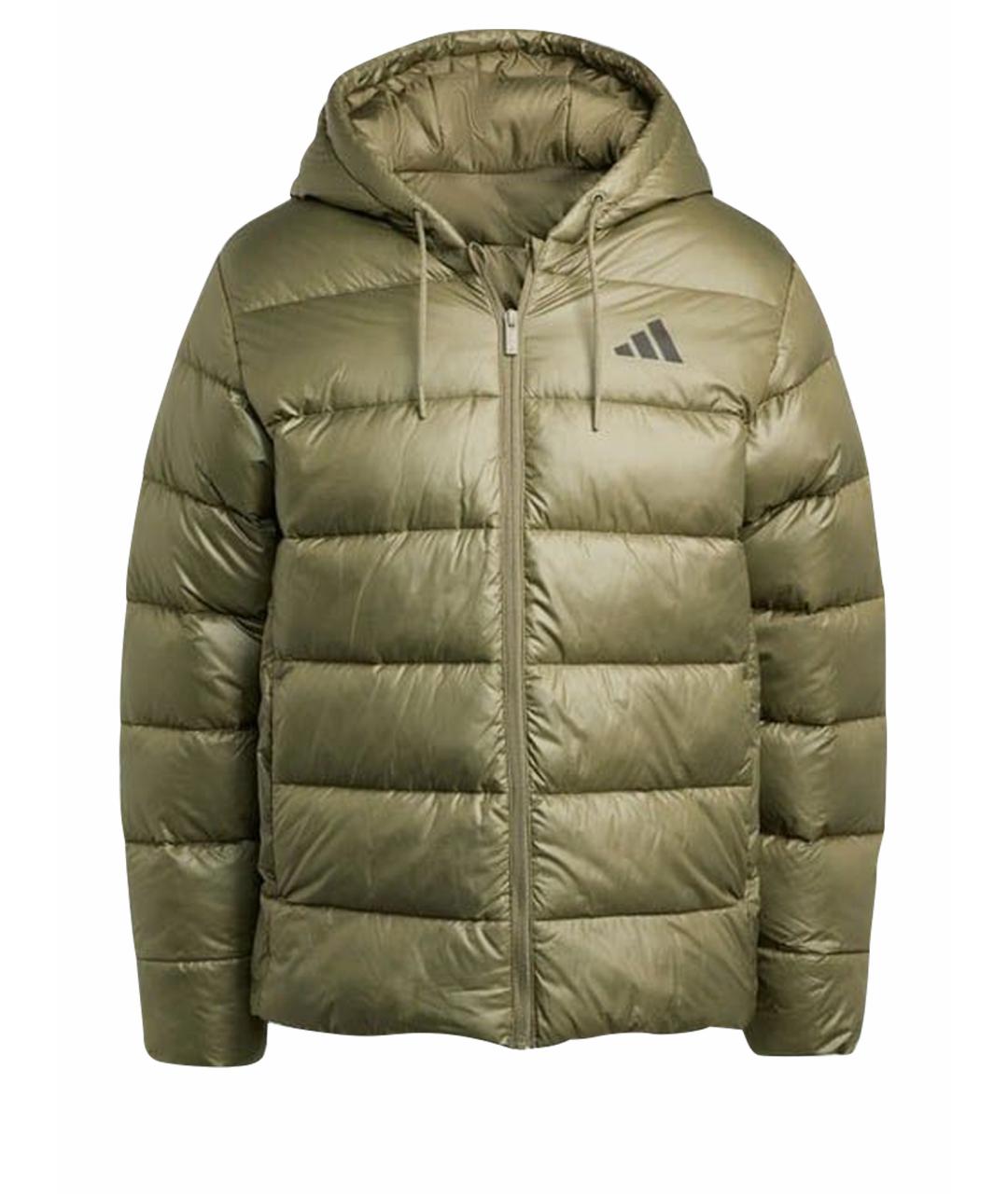 ADIDAS Хаки полиэстеровый пуховик, фото 1