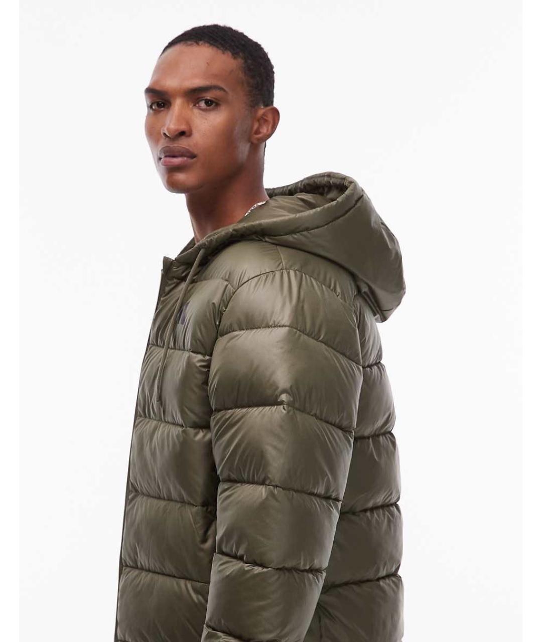 ADIDAS Хаки полиэстеровый пуховик, фото 5