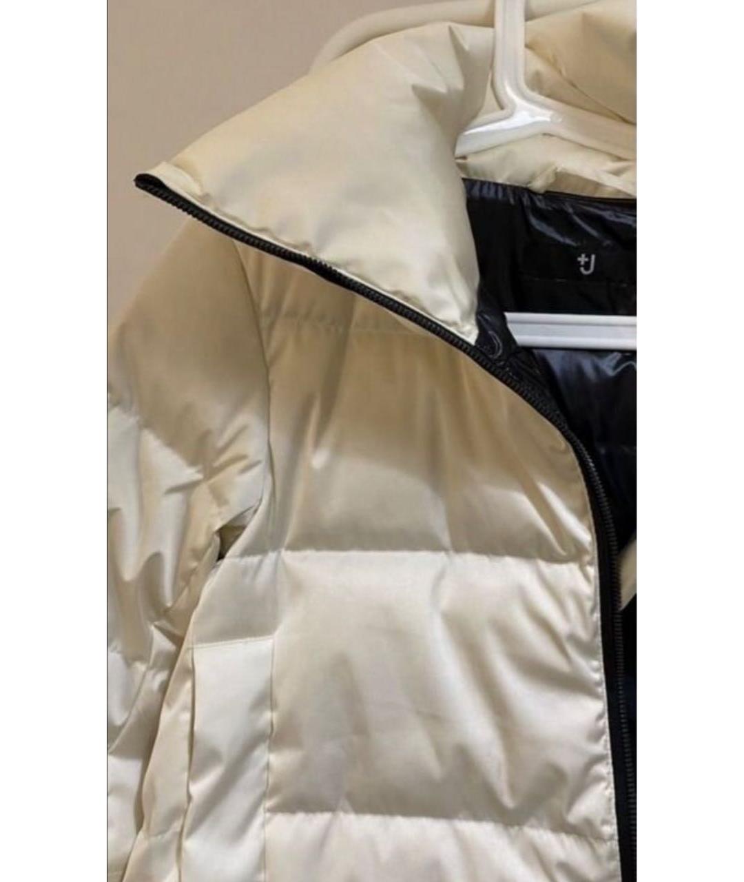 JIL SANDER Бежевый синтетический пуховик, фото 6