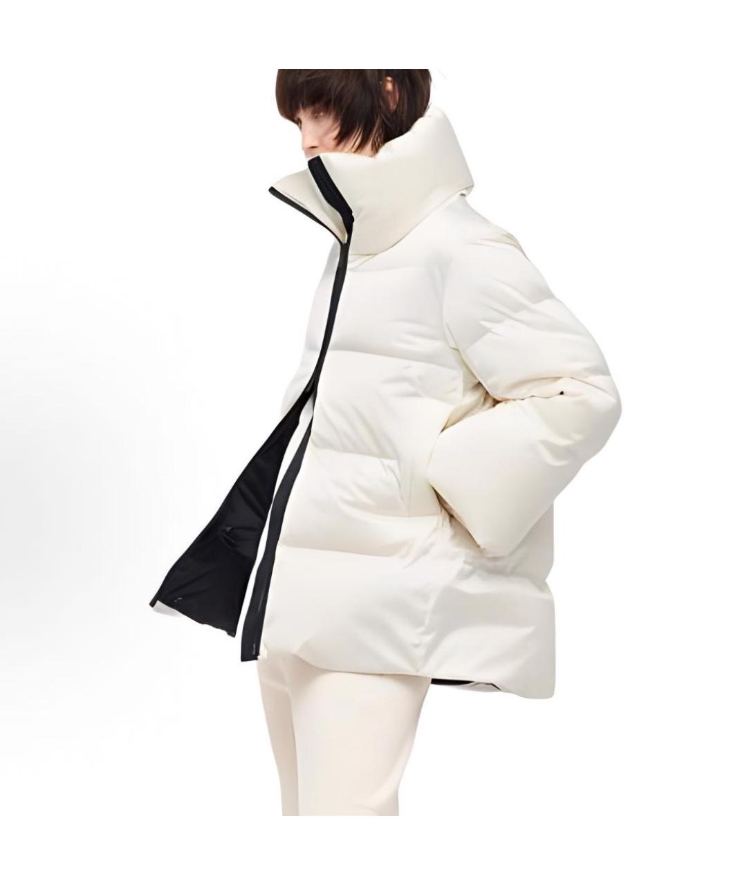 JIL SANDER Бежевый синтетический пуховик, фото 4