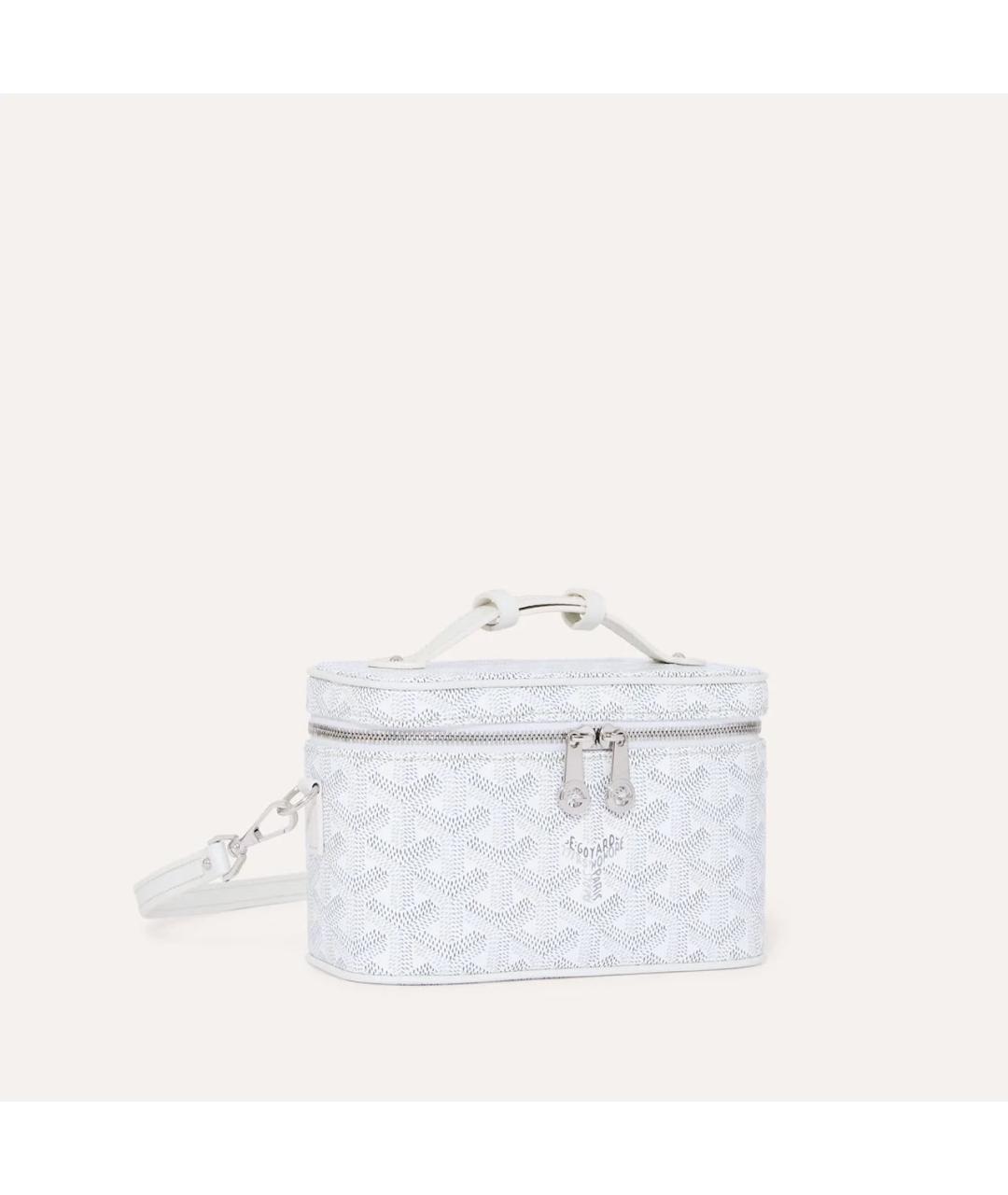 GOYARD Белая кожаная сумка через плечо, фото 5